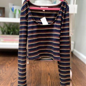 Womens Cropped Long Sleeve